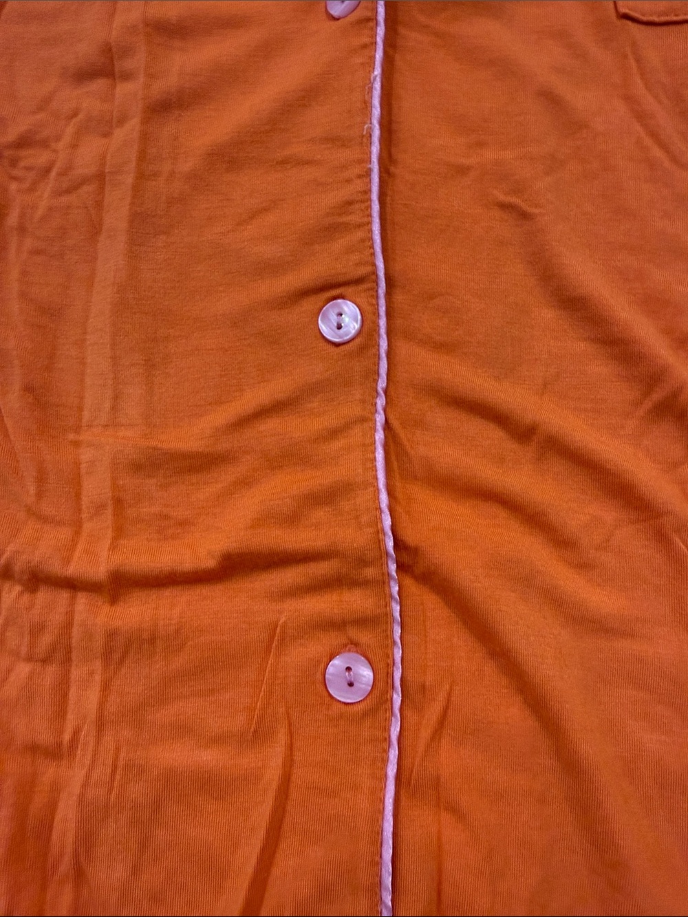 In My Sundays Orange Pajama set Size XL - Picture 4 of 5